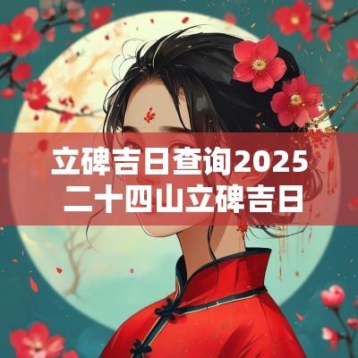 立碑吉日查询2025 二十四山立碑吉日查询