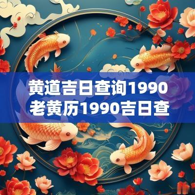 黄道吉日查询1990 老黄历1990吉日查询