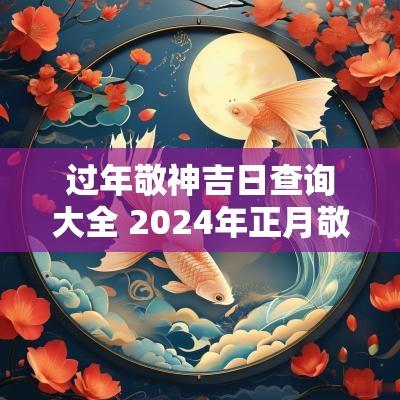 过年敬神吉日查询大全 2025年正月敬神吉日