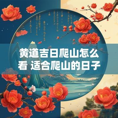 黄道吉日爬山怎么看 适合爬山的日子黄历