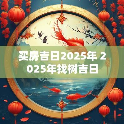 买房吉日2025年 2025年找树吉日