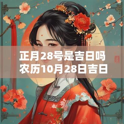 正月28号是吉日吗 农历10月28日吉日