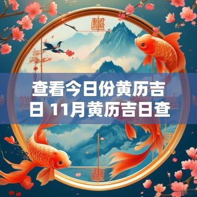 查看今日份黄历吉日 11月黄历吉日查询
