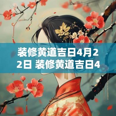 装修黄道吉日4月22日 装修黄道吉日4月