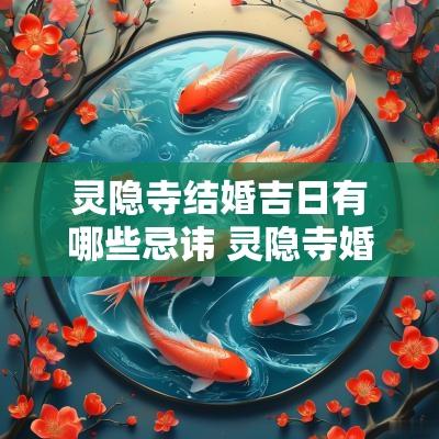 灵隐寺结婚吉日有哪些忌讳 灵隐寺婚姻专用符