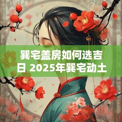 巽宅盖房如何选吉日 2025年巽宅动土吉日