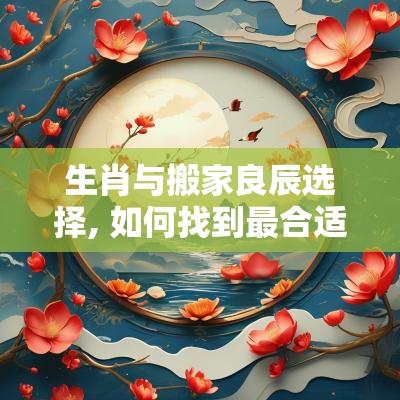 生肖与搬家良辰选择, 如何找到最合适的日子