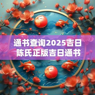 通书查询2025吉日 陈氏正版吉日通书全套