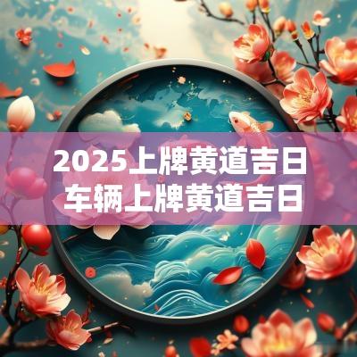 2025上牌黄道吉日 车辆上牌黄道吉日2025
