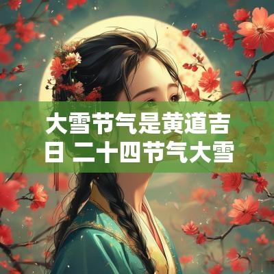 大雪节气是黄道吉日 二十四节气大雪简介