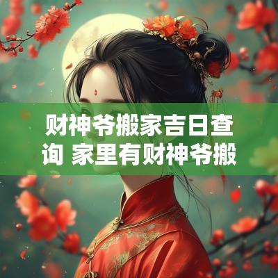 财神爷搬家吉日查询 家里有财神爷搬家选吉日