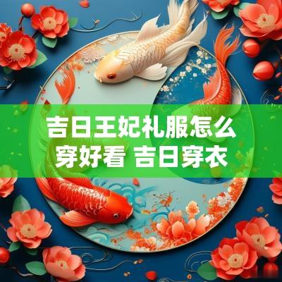 吉日王妃礼服怎么穿好看 吉日穿衣