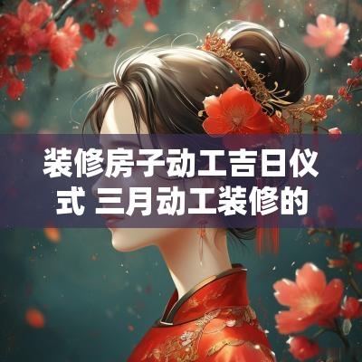 装修房子动工吉日仪式 三月动工装修的吉日