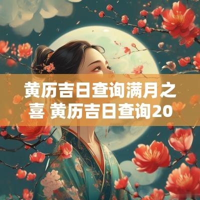 黄历吉日查询满月之喜 黄历吉日查询2014