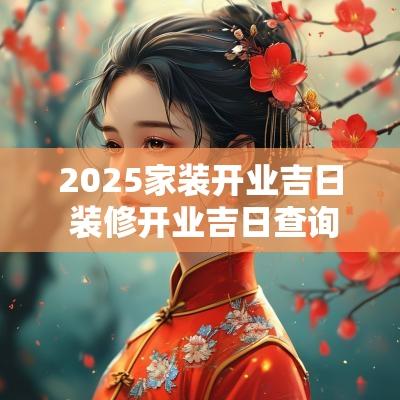 2025家装开业吉日 装修开业吉日查询2025
