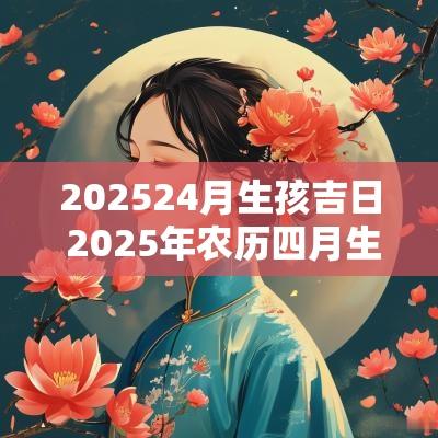 202524月生孩吉日 2025年农历四月生孩子吉日