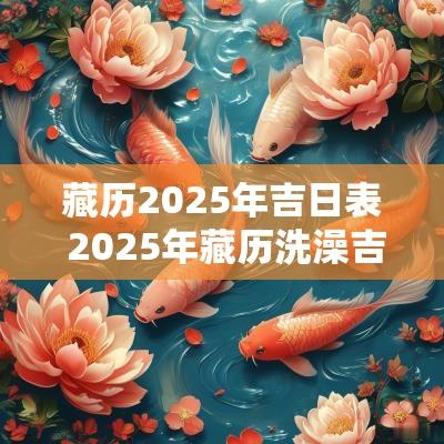 藏历2025年吉日表 2025年藏历洗澡吉日