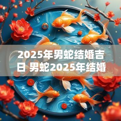 2025年男蛇结婚吉日 男蛇2025年结婚哪个月最好