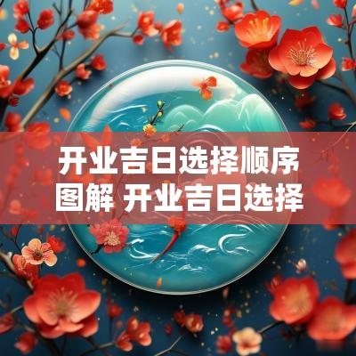 开业吉日选择顺序图解 开业吉日选择顺序图解大全