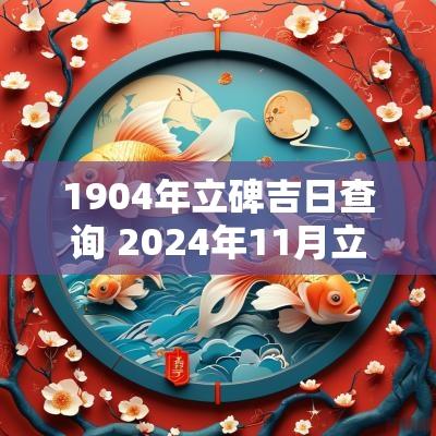 1904年立碑吉日查询 2025年11月立碑吉日查询