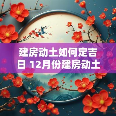 建房动土如何定吉日 12月份建房动土吉日