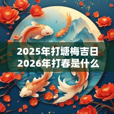 2025年打塘梅吉日 2026年打春是什么时间几点