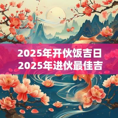 2025年开伙饭吉日 2025年进伙最佳吉日