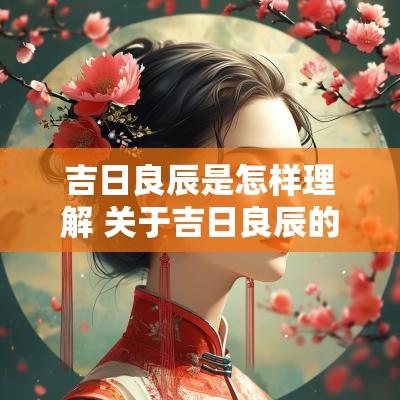 吉日良辰是怎样理解 关于吉日良辰的句子