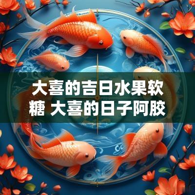 大喜的吉日水果软糖 大喜的日子阿胶枣
