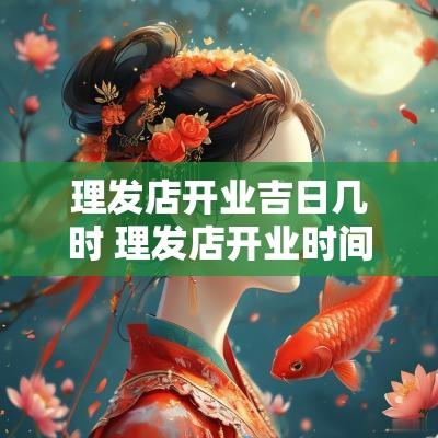理发店开业吉日几时 理发店开业时间一般选几点