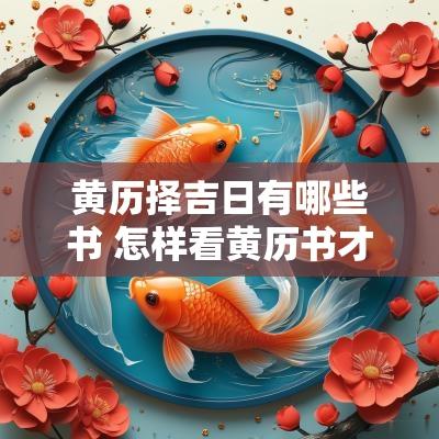 黄历择吉日有哪些书 怎样看黄历书才能选出吉日