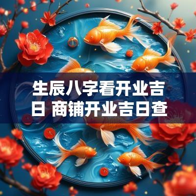 生辰八字看开业吉日 商铺开业吉日查询表