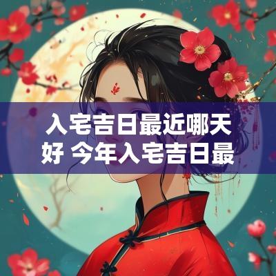 入宅吉日最近哪天好 今年入宅吉日最佳时间