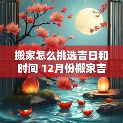 搬家怎么挑选吉日和时间 12月份搬家吉日一览表