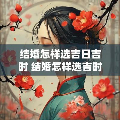 结婚怎样选吉日吉时 结婚怎样选吉时