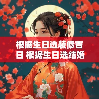 根据生日选装修吉日 根据生日选结婚吉日好吗