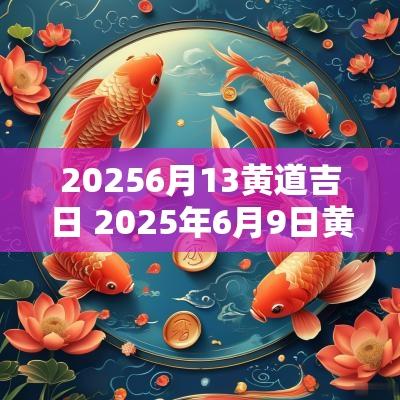 20256月13黄道吉日 2025年6月9日黄道吉日