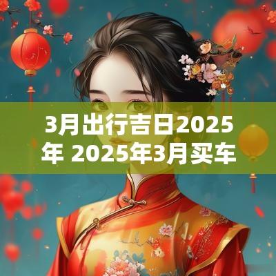 3月出行吉日2025年 2025年3月买车吉日