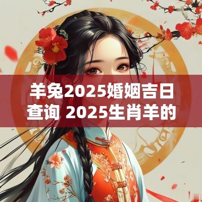 羊兔2025婚姻吉日查询 2025生肖羊的婚姻状况
