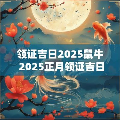 领证吉日2025鼠牛 2025正月领证吉日选择