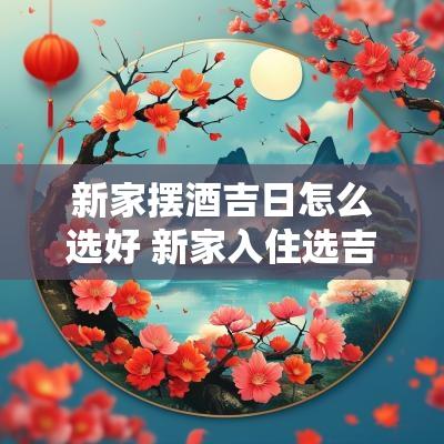 新家摆酒吉日怎么选好 新家入住选吉日
