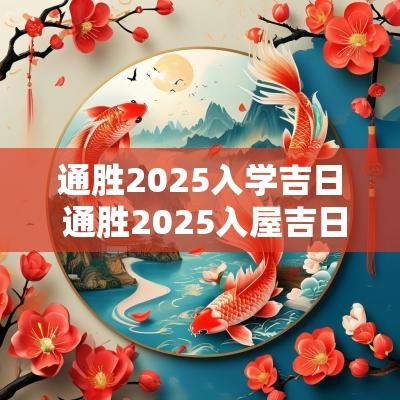 通胜2025入学吉日 通胜2025入屋吉日