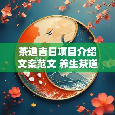 茶道吉日项目介绍文案范文 养生茶道文案