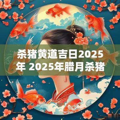 杀猪黄道吉日2025年 2025年腊月杀猪吉日