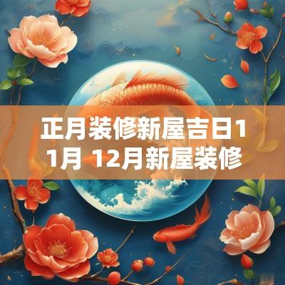 正月装修新屋吉日11月 12月新屋装修吉日