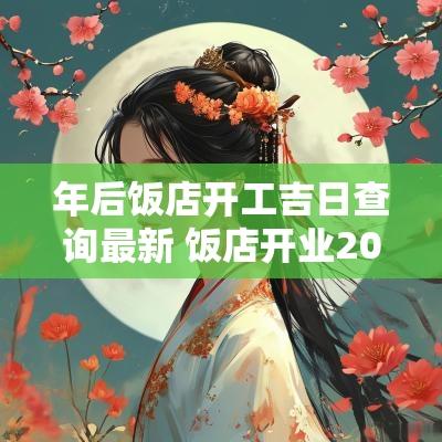 年后饭店开工吉日查询最新 饭店开业2025黄道吉日