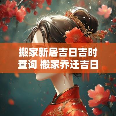 搬家新居吉日吉时查询 搬家乔迁吉日吉时查询表