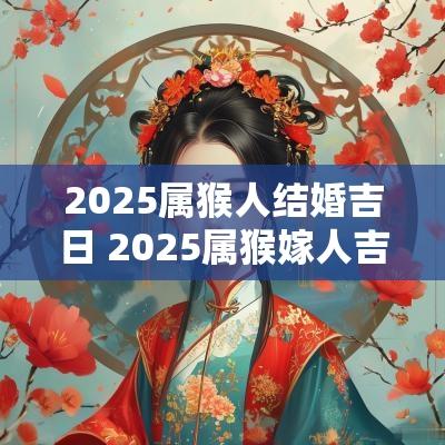 2025属猴人结婚吉日 2025属猴嫁人吉日