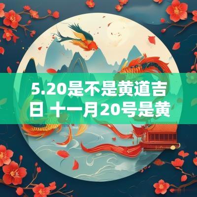5.20是不是黄道吉日 十一月20号是黄道吉日吗