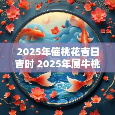 2025年催桃花吉日吉时 2025年属牛桃花位